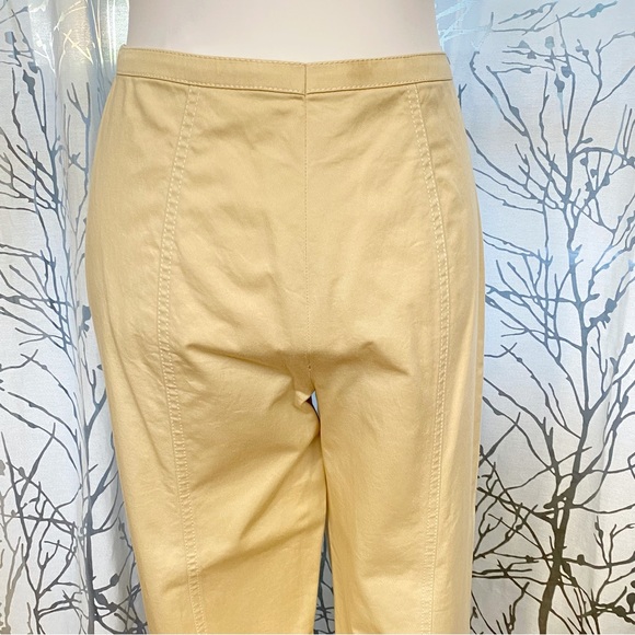 ESCADA beige tan cotton blazer jacket dress pants tank top suit matching set - Picture 11 of 16